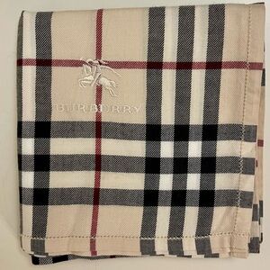 Authentic Vintage Burberry London Nova Check Handkerchief โ Embroidered Logo